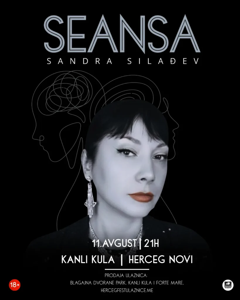 Monodrama „Seansa“ Sandre Silađev u Herceg Novom i Tivtu 11. i 12. avgusta