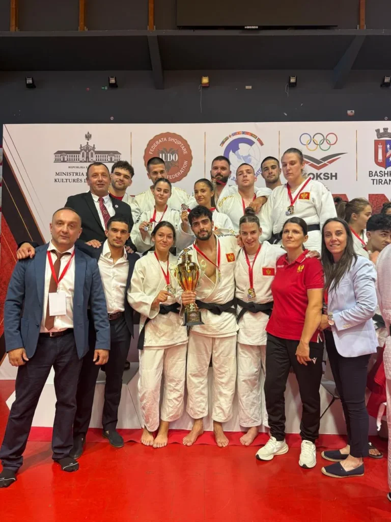 Dominacija crnogorskog džudoa u Tirani: Devet pojedinačnih medalja i zlato u konkurenciji mješovitih timova