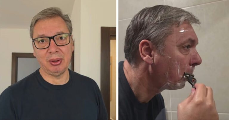 Vučić pokazao naciji kako se brije i poručio: Primoran sam da gledam RTS, ovdje nema kabla